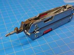 4mm Bit Holder Mod for Leatherman FREE P4 & P2 in Polished Bronze Steel