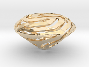 Nature made Diamond in 14k Gold Plated Brass
