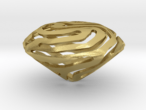 Nature made Diamond in Natural Brass