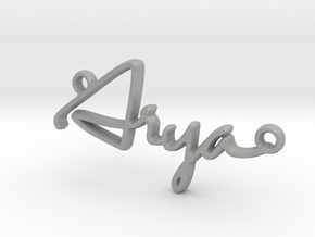 Arya First Name Pendant in Aluminum