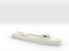 1/100 Scale Chesapeake Bay Deadrise Workboat 4 in White Natural Versatile Plastic