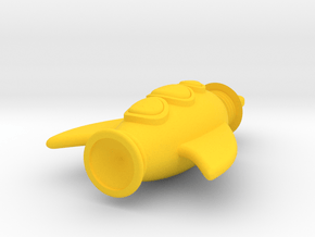 Rocket Pendant - Type-3 in Yellow Processed Versatile Plastic