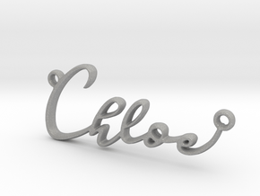 Chloe First Name Pendant in Aluminum