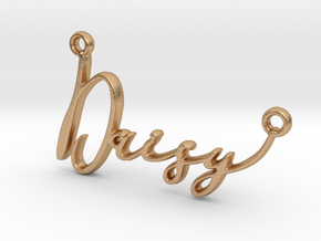 Daisy First Name Pendant in Natural Bronze