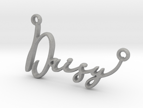 Daisy First Name Pendant in Aluminum