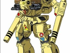 Robotech Macross Destroid Tomahawk in Tan Fine Detail Plastic