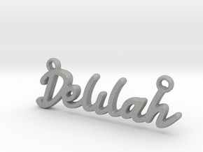 Delilah First Name Pendant in Aluminum