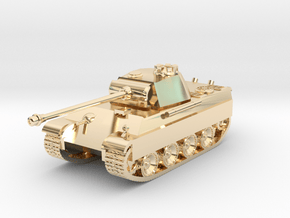 Tank - Panther G - size Large in 14k Gold Plated Brass