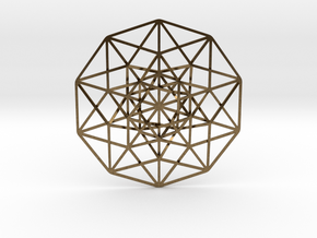 5D Hypercube 2.75" in Natural Bronze