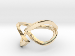 Stagger Heart (without diamond) in 14K Yellow Gold