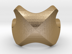 Bisection (Inside diameter 16.6 mm) in Polished Gold Steel