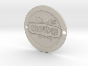 Chowder Sideplate in Natural Sandstone