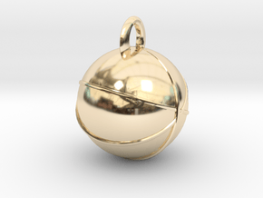 Striped Pendant in 14K Yellow Gold