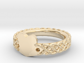Heart Infinity in 14k Gold Plated Brass