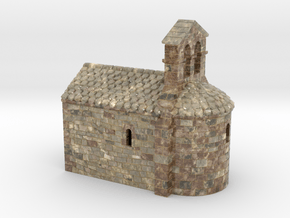 C-HORelCh03 - Small romanesque chapel fullcolor in Glossy Full Color Sandstone