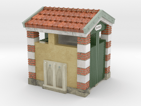 C-NgPLM2-03 - train station WC in Glossy Full Color Sandstone