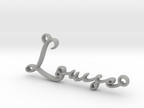Louise First Name Pendant in Aluminum