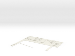 1/3000 Scale North West Long Beach Naval Base in White Natural Versatile Plastic