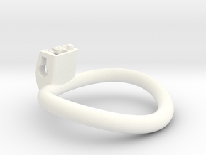Cherry Keeper Ring - 55x50mm Wide Oval -2°(~52.5mm in White Processed Versatile Plastic