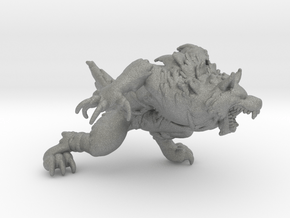 Werewolf DnD 1/60 miniature for games and rpg in Gray PA12