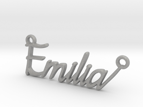 Emilia First Name Pendant in Aluminum