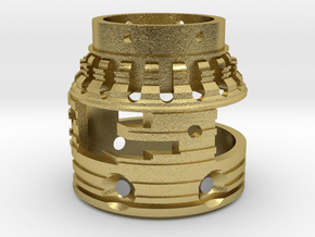 Part7 outer reactor in Natural Brass