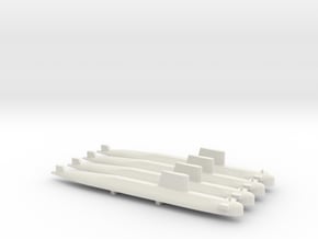 Agosta 70 SSK x 4, 1/700 in White Natural Versatile Plastic