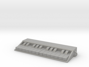 Keyboard Piano Pendant 2 Octave in Aluminum