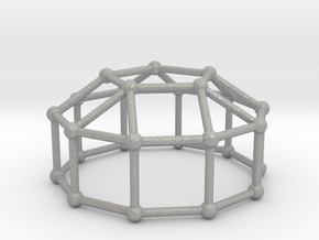 0774 J20 Elongated Pentagonal Cupola (a=1cm) #2 in Aluminum