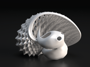 Tuskshell in White Processed Versatile Plastic