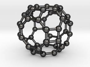 0288 Great Rhombicuboctahedron V&E (a=1cm) #003 in Polished and Bronzed Black Steel