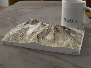 North and Middle Sister, Oregon, USA, 1:25000 in Full Color Sandstone