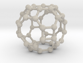 0288 Great Rhombicuboctahedron V&E (a=1cm) #003 in Natural Sandstone