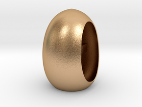 Easter Cross N Halo Inside A Tea Light Egg in Natural Bronze