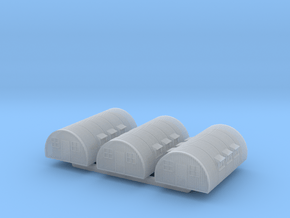 1/700th scale Nissen hut (3 pieces) in Smooth Fine Detail Plastic