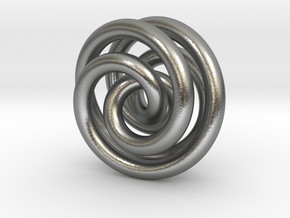 Torus Knot A 1inch in Natural Silver