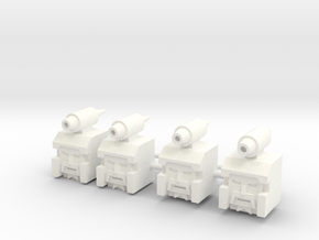 Heads for Sweep Kreons (Set 2 of 2) in White Processed Versatile Plastic