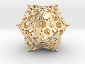 D20 Balanced - Bees in 14k Gold Plated Brass