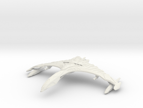 Romulan Caldor Class WarBird V2 in White Natural Versatile Plastic