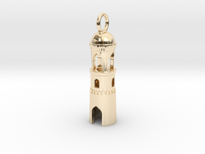 lighthouse in 14k Gold Plated Brass