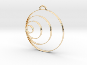 Bubble Pendant in 14k Gold Plated Brass