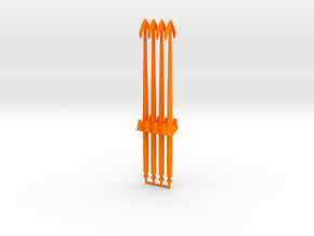 Magno Galactic Swords in Orange Processed Versatile Plastic: Large