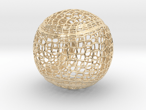 Tennis Ball Curve Wire Mesh in 14K Yellow Gold