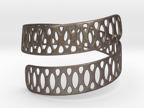 Bracelet in Polished Bronzed-Silver Steel