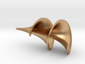 0296 Surfaces F(u,v) Dini (h=10cm)  #001 in Natural Bronze