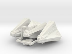 3788 Scale Tholian Destroyers (3) SRZ in White Natural Versatile Plastic