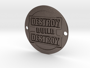 Destroy Build Destroy Sideplate  in Polished Bronzed-Silver Steel
