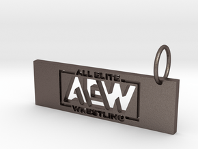 AEW Pendant 1 in Polished Bronzed-Silver Steel