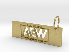 AEW Pendant 1 in Natural Brass
