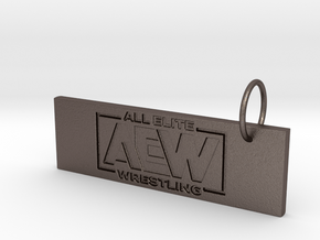 AEW Pendant 2 in Polished Bronzed-Silver Steel